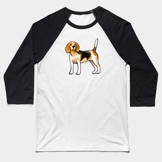 Beagle Dog Baseball T-Shirt by PetinHeart